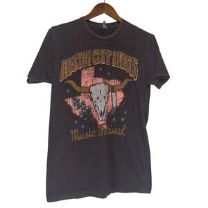 Women's Next Level Apparel ACL Festival Dark Grey Short Sleeve Graphic Tee